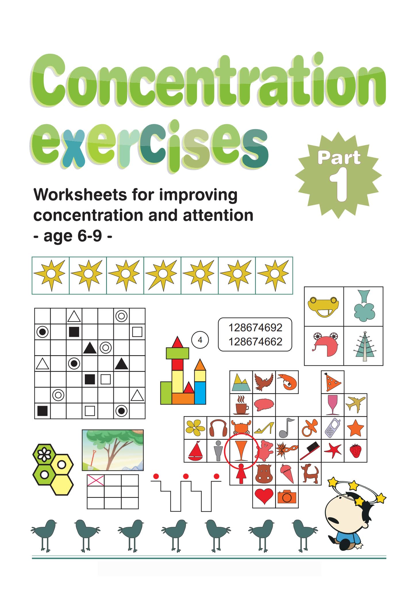 儿童专注力训练英语作业纸 Concentration Exercises