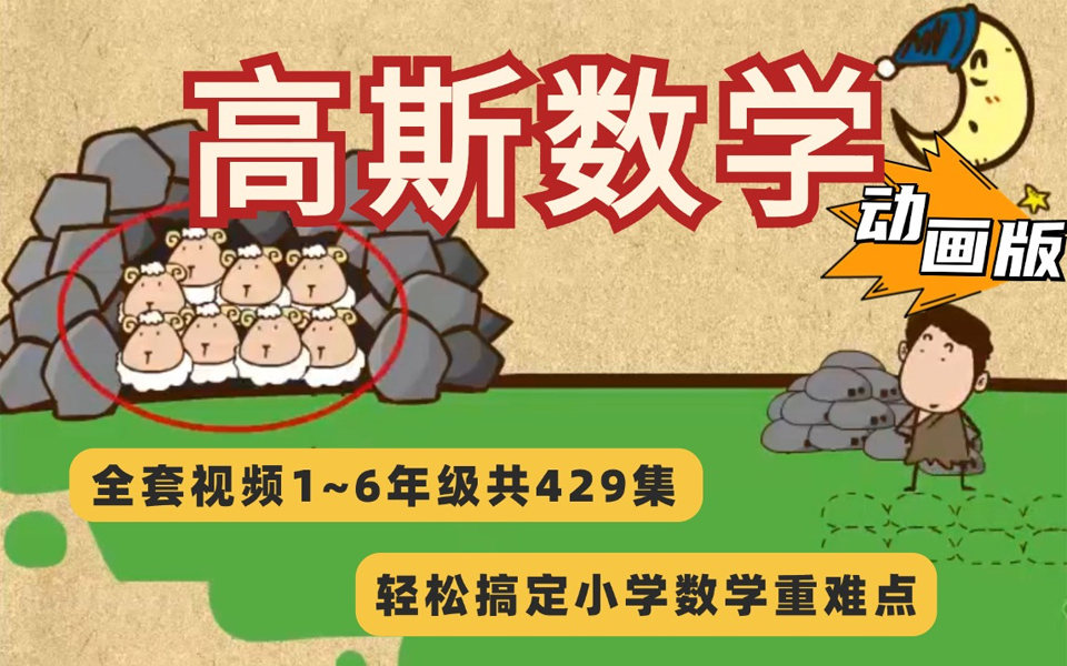 高斯数学动画片视频1-6年级百度网盘