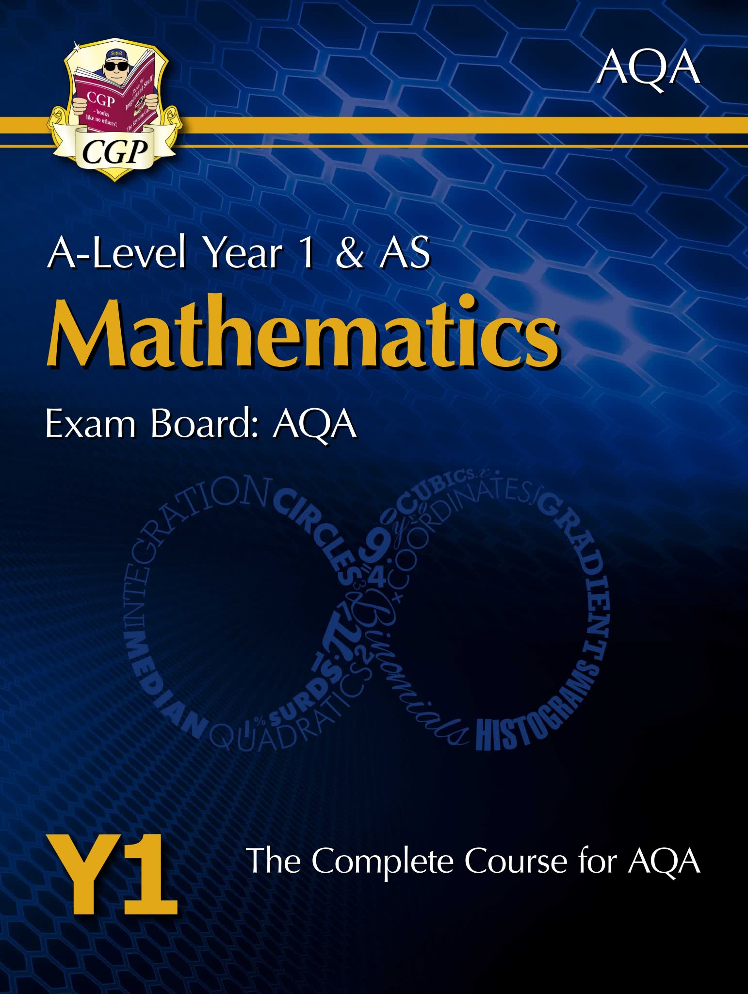 CGP AQA A-Level数学教材Year 1封面