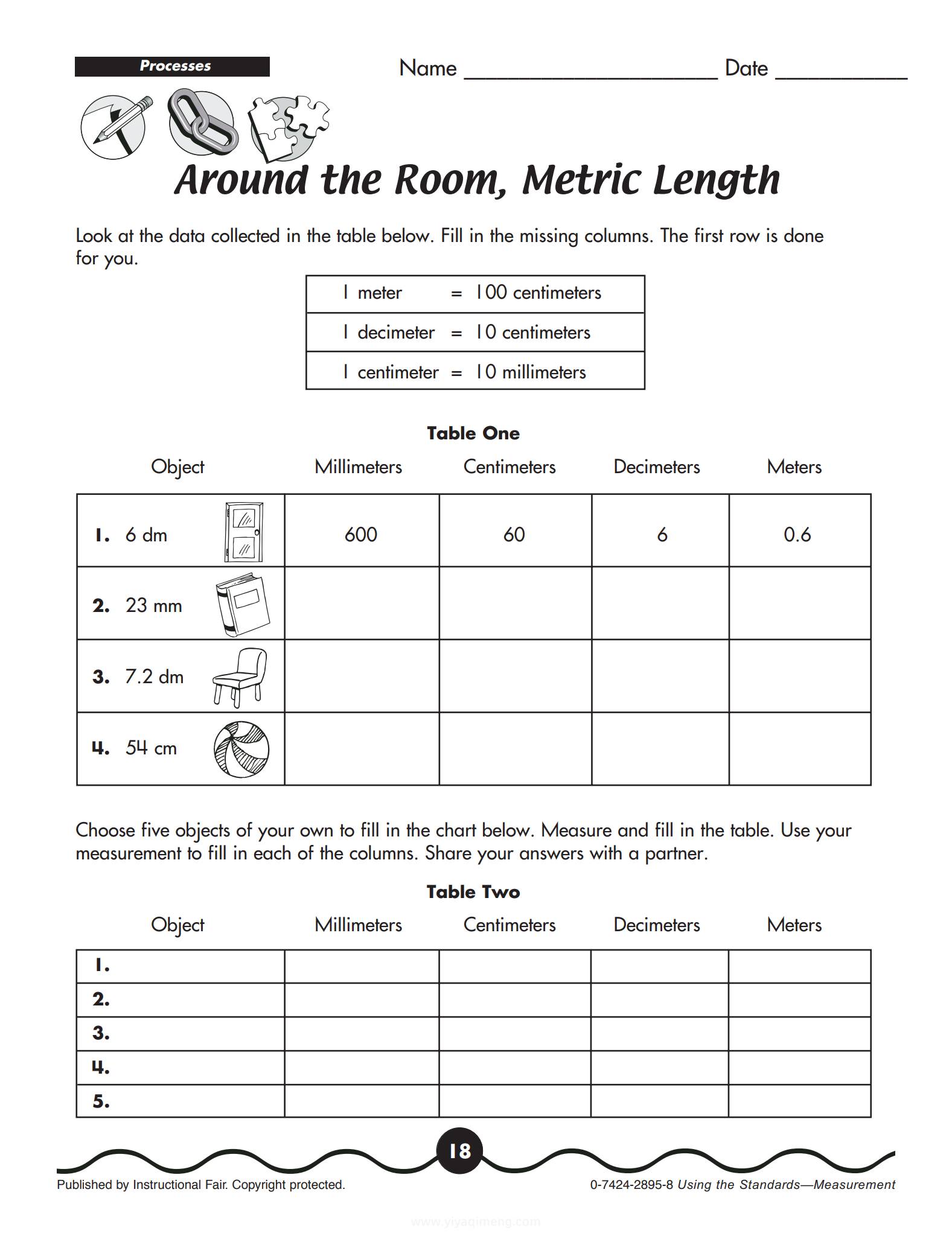 Using the Standards Measurement 练习页
