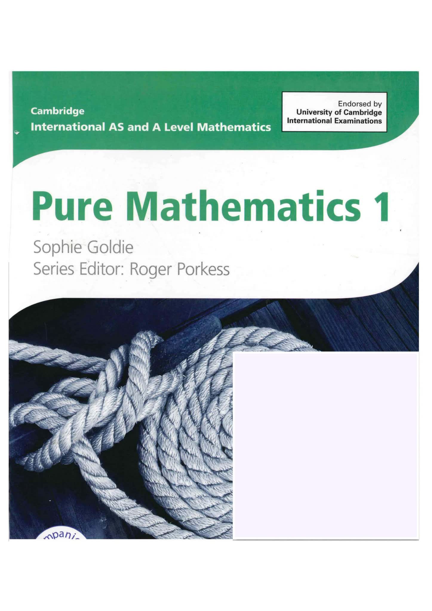 Cambridge Pure Mathematics 1 封面