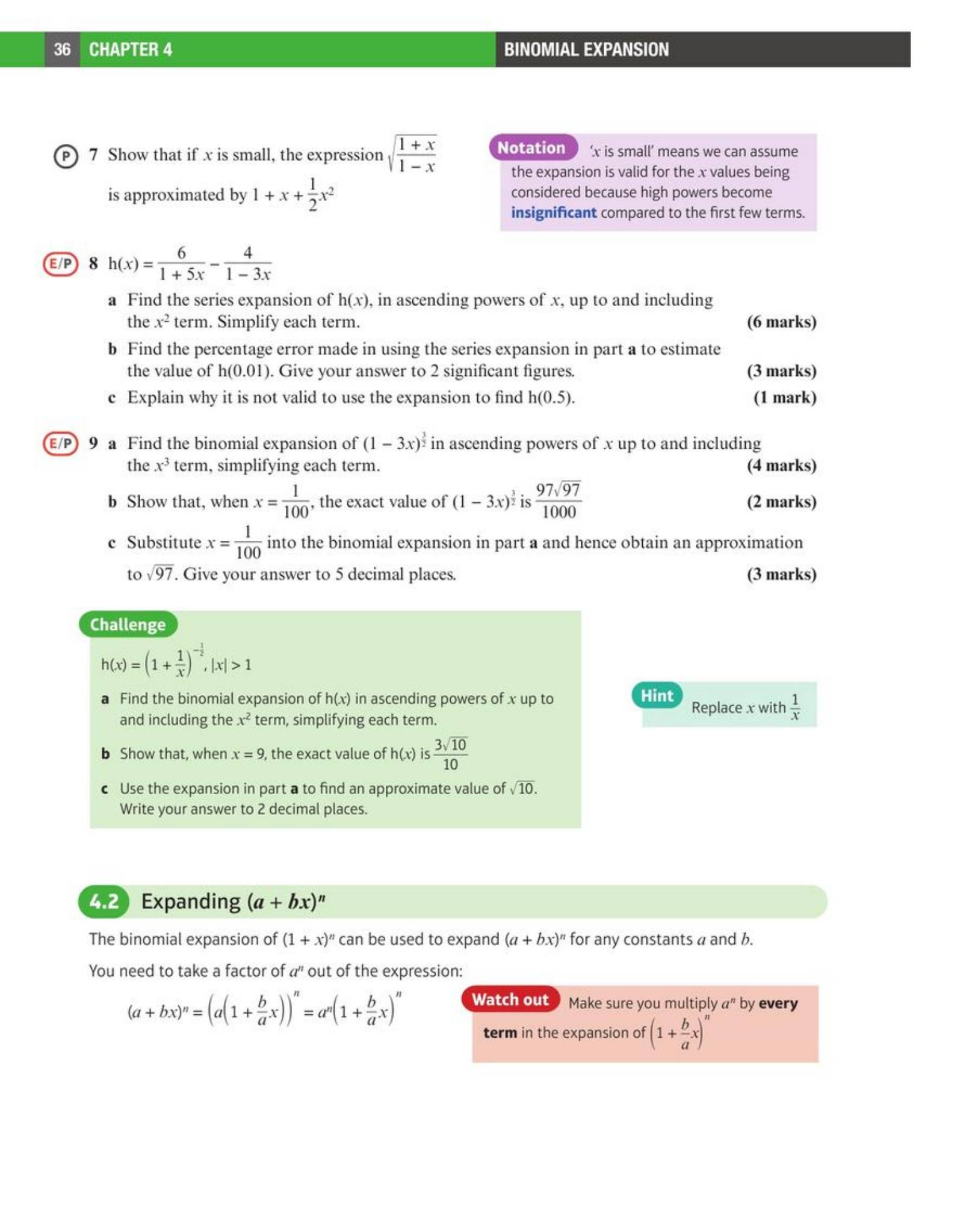 P1 第4章 Binomial Expansion:二项式展开
