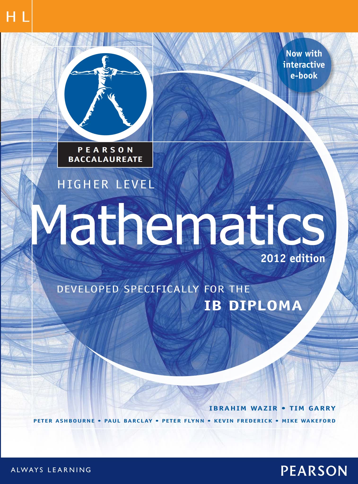 Pearson Baccalaureate Mathematics HL 封面(Ibrahim Wazir / Tim Garry / Peter Ashbourne),合订核心十七章与四个选修方向