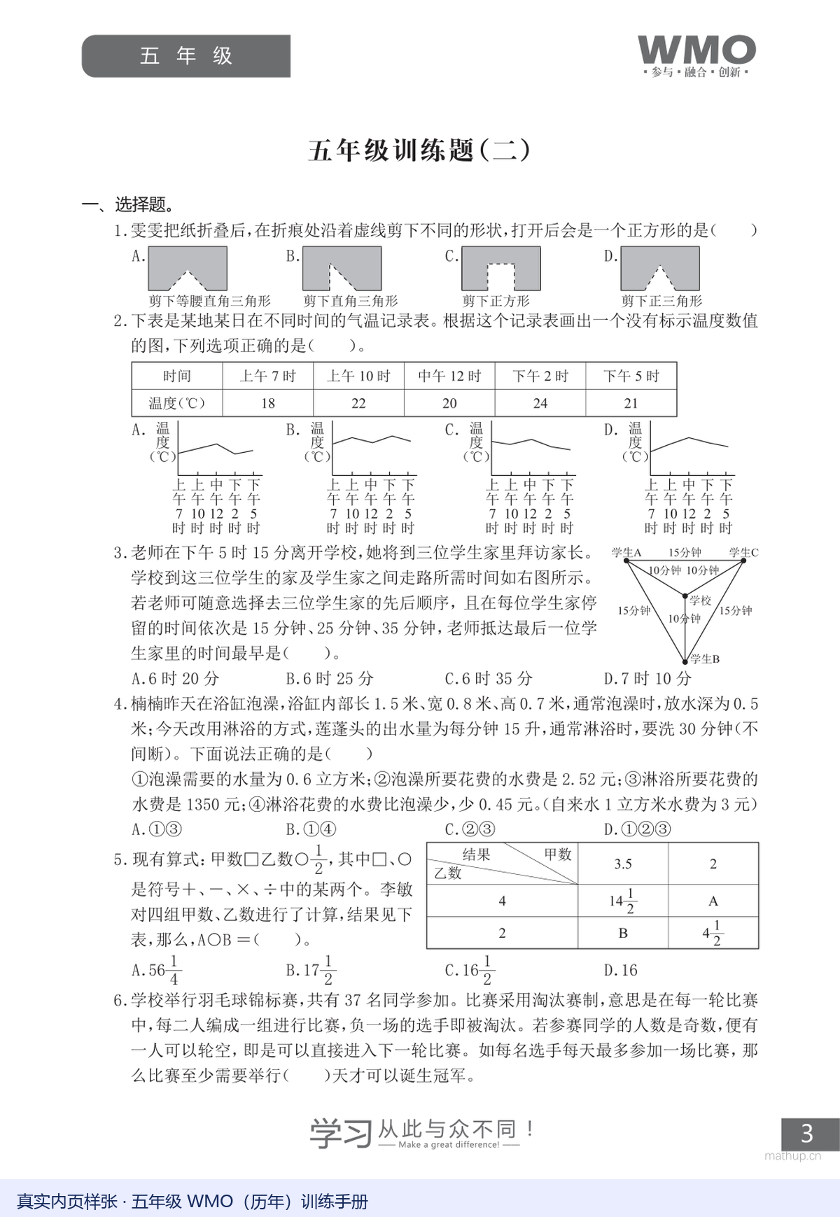 WMO 真题样张