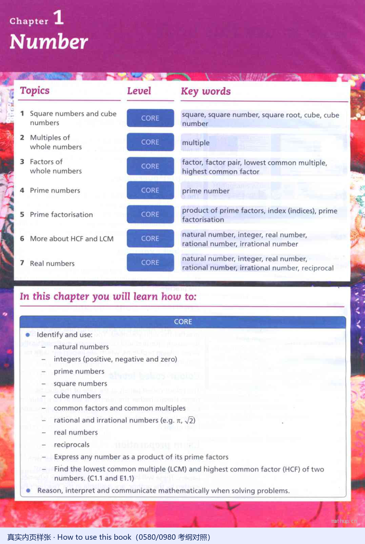 Collins IGCSE 数学教材样张